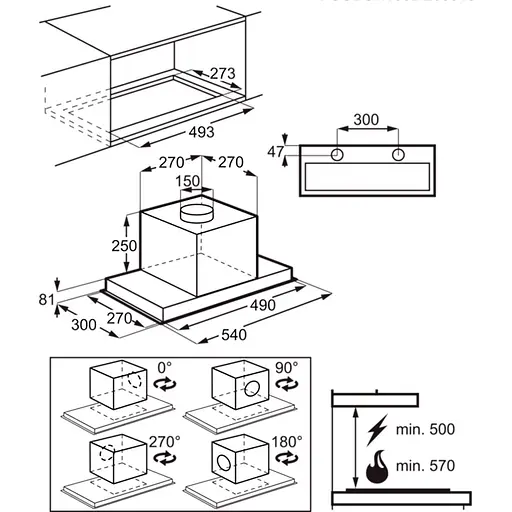 Витяжка вбудована Electrolux LFG716X [142630] - фото 7