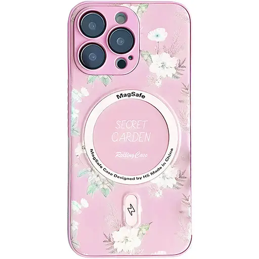 Чохол Epik TPU+PC Secret Garden with MagSafe для Apple iPhone 16 Pro Max 6.9 Pink - фото 1