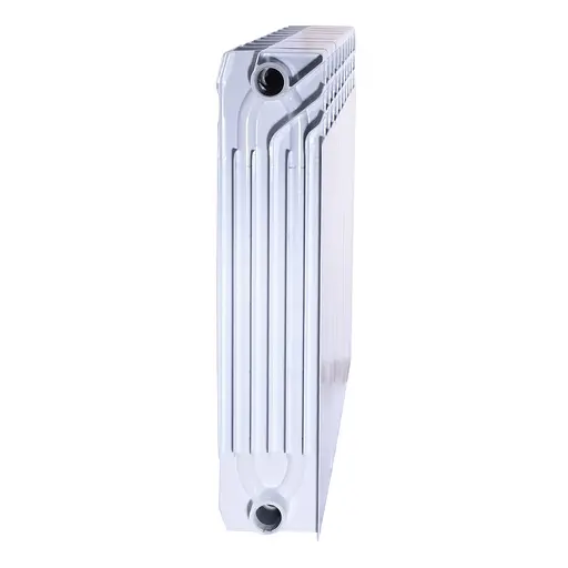 Радіатор біметалевий секційний Queen Therm 500/120 (кратно 10), Білий - фото 6