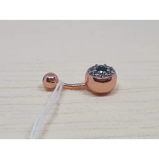 Серебряная серьга для пирсинга пупка Silvex 925. ПР3ФИ/019 - фото 3