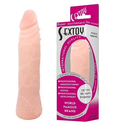 Фалоімітатор LyBaile Super Excitement Sextoy Fresh 16.3 см тілесний - фото 2