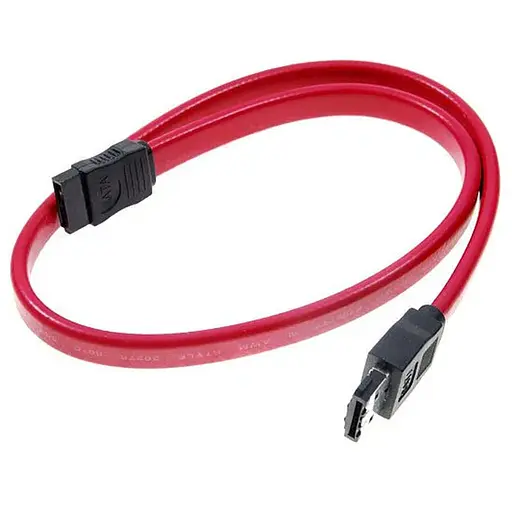 Кабель Serial ATA 0.4м, прямой, красный