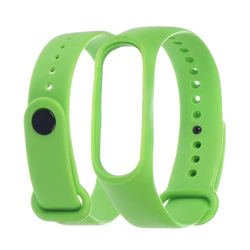 Силиконовый ремешок для Xiaomi Mi Band 3/4, 22 салатовый - фото 1