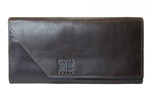 Кожаный портмоне Grande Pelle 20х10.5х20 см acs0029307 - фото 1