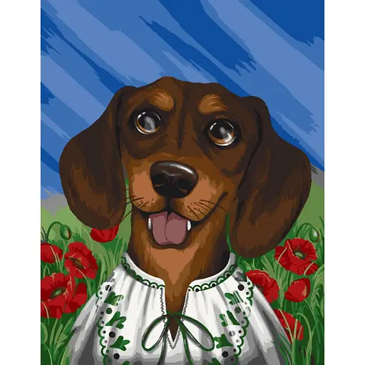 Картина по номерам "Ушастый патриот" ©pollypop92 Art Craft 11523-AC 40х50 см - фото 1