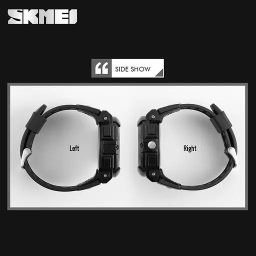 Чоловічий водонепроникний годинник Skmei 1270 Чорний - фото 7