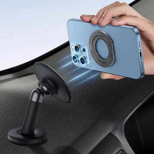 Тримач для телефону Baseus Halo Series Foldable Metal Ring (Single ring) (SUCH00001) Grey - фото 8