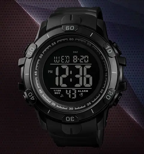Чоловічий спортивний годинник Skmei 1475 Чорний - фото 8