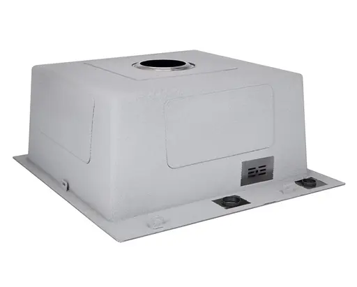 Кухонная мойка встроенная Lidz Handmade H5050HB Decor Black PVD Honeycomb 2,5/0,5 мм LDH5050BDECPVD48369 - фото 4