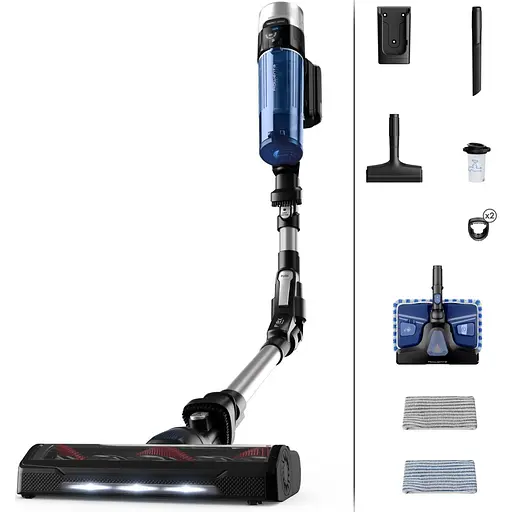 Пилосос Rowenta X-Force 9.6 Aqua Allergy безпровідний 250 Вт срібно-синій (RH20C0WO) - фото 5