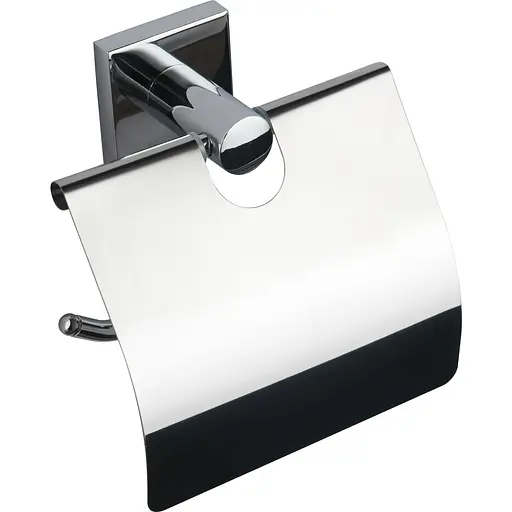 Тримач туалетного паперу з кришкою VBI Saturn chrome VBI-040313CH Хром - фото 1