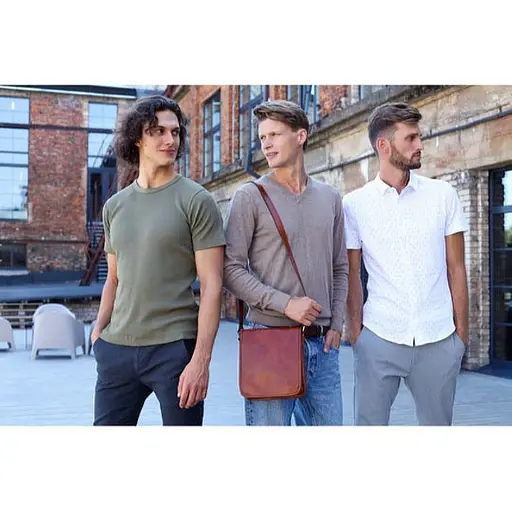 Маленька чоловіча сумка месенджер Time Resistance 22х26х7 см sum0028299 - фото 6