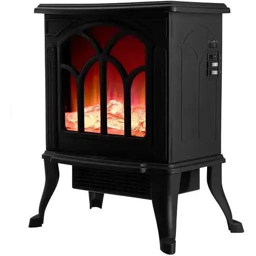 Камін Neo Tools електричний, декоративний, 30м кв., 1500Вт, керамічний нагрів. елемент (PTC), чорний