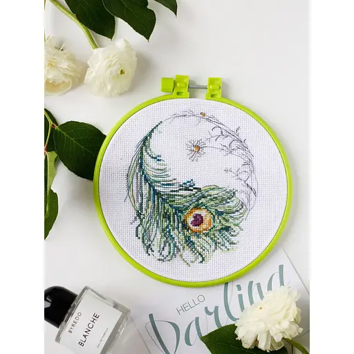 Набір для вишивання хрестиком "Візерунок весни" Abris Art AHM-040 з п'яльцем - фото 1