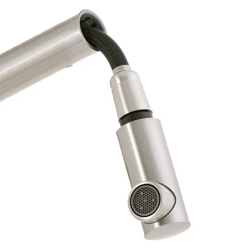 Смеситель для умывальника с выдвижным изливом Mixxus DAX-001 SS0035 Нержавеющая сталь - фото 3