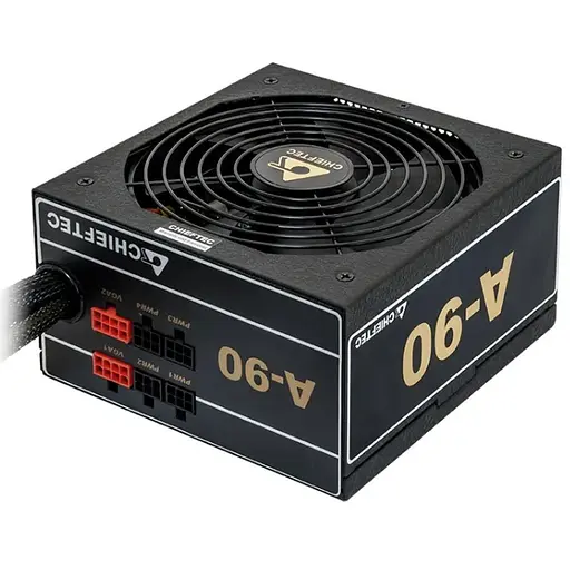 Chieftec Блок питания RETAIL A-90 GDP-650C, 650W, 14cm fan, eff. >90%,24+8pin(4+4),3xMolex,6xSATA,2xPCIe 8pin(6+2),Modular