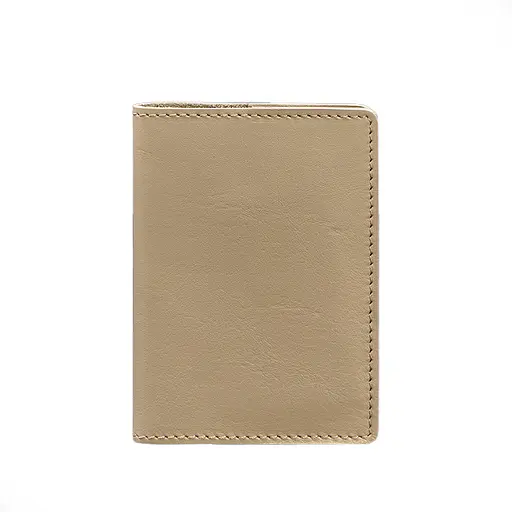 Кожаная обложка для паспорта и военного билета 1.3 светло-бежевая - фото 7