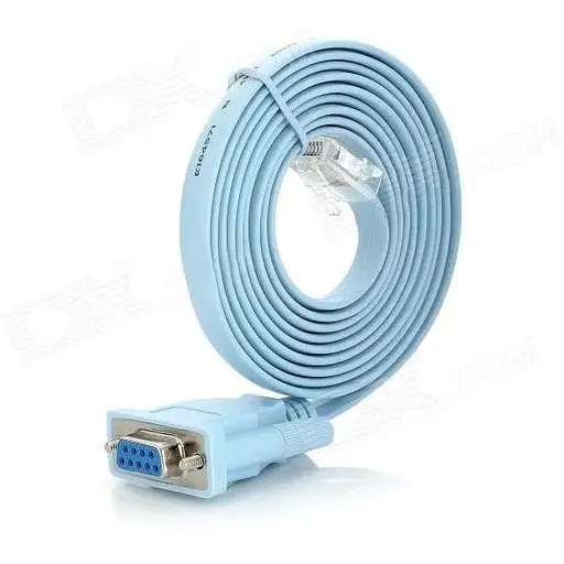 Кабель консольный GRAND DB9 COM port штекер RJ45 гнездо папа-мама адаптер переходник