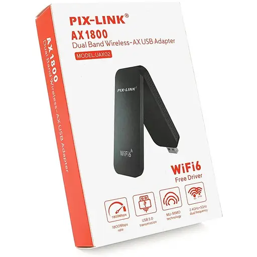 Беспроводной сетевой адаптер Voltronic Wi-Fi6-USB LV-UAX02, 802.11 a/b/g/n, 1800Mbps, Box - фото 5