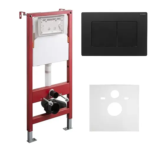 Інсталяція для унітазу Koer KT-0502-05 (з пан. змиву KT-0602-05 Чорна матова +звукоіз.) KR5173 - фото 1