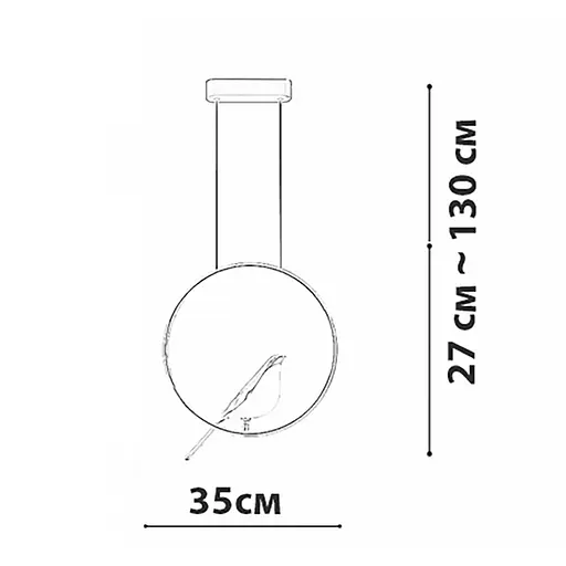 Подвесной светильник Friendlylight Bird PD FL3083 - фото 5