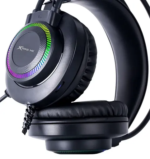 Дротова ігрова гарнітура Xtrike Me Gaming RGB Backlight GH-509, USB, 3.5mm, 2.1m, black - фото 2