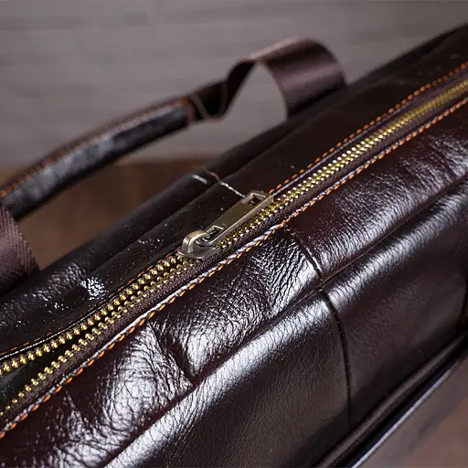 Чоловіча шкіряна сумка Vintage 39х28,5х6,5 см sum0014987 - фото 10