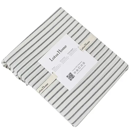 Постельное белье Lotus Home Timeless антрацит семейный (svt-2000022350204) - фото 8