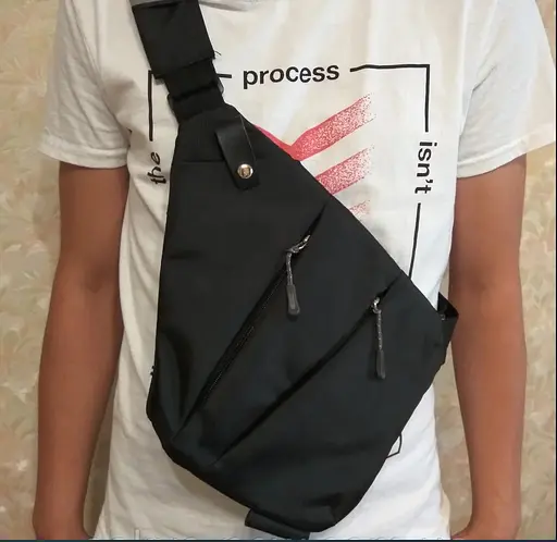 Чоловіча нагрудна сумка Wallaby 28х22х2 см sum0020864 - фото 7