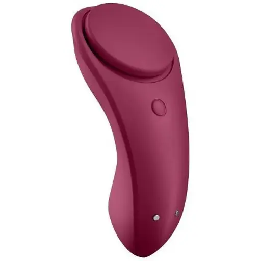 Кліторальний масажер для трусиків Satisfyer Sexy Secret 8.6 см бордовий
