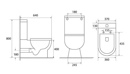 Унитаз-компакт ASIGNATURA Simple Bend Rimless (37822505) - фото 7