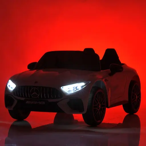 Электромобиль детский M 5098EBLR-1 до 35 кг с 5-точечными ремнями безопасности скорость 3–8 км/ч белый - фото 4