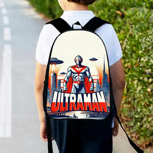 Рюкзак детский Ультрамен «Ultraman» 34х27см, городской ранец для мальчика с принтом (00570)