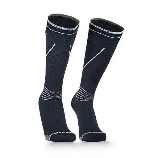 Водонепроницаемые носки Dexshell Longlite Socks 2.0, серые полоски, размер M (39-42) - фото 1