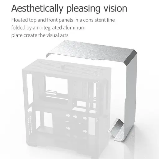 Корпус ALmordor SilverLining 160G ITX Silver (ALSL160GISL) Без БП - фото 7