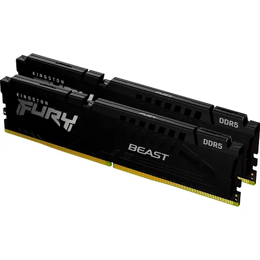 Модуль памяти DDR5 Kingston FURY Beast 2x8GB 5200MHz Black (KF552C40BBK2-16) [151705]