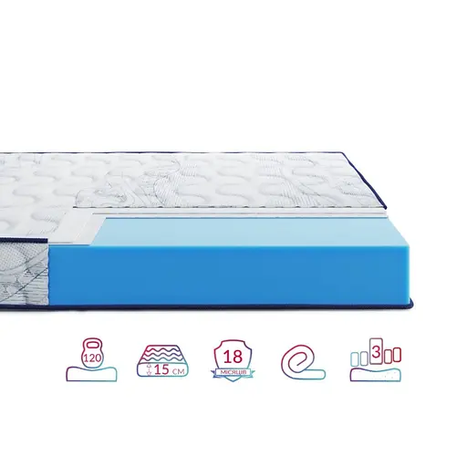 Матрац Highfoam Largo Slim New, ортопедичний двосторонній 80 x 190 см (4820001347517) - фото 2