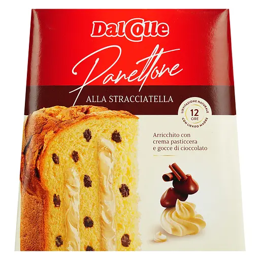 Кекс Dal Colle Panettone Stracciatella со сливочным кремом 750 г - фото 2