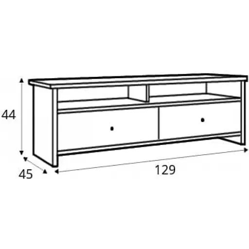 Тумба под ТВ ВМК (БРВ) Порто RTV2S Джанни + Сосна Ларико (GRB-1958) - фото 5