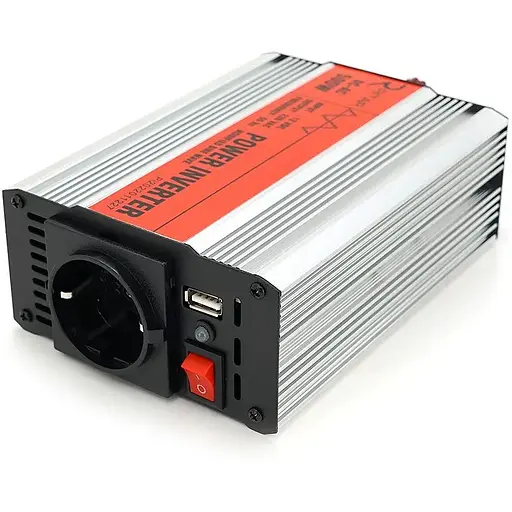 Инвертор напряжения Ritar RSX-500, 12V/220V, 500W с аппроксимированной синусоидой, 1xShuko, 1xUSB, клеммные провода, BOX, Q20