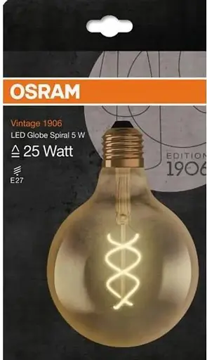 Светодиодная лампа E27 G125 4 Вт 28 Вт 300 лм - фото 3