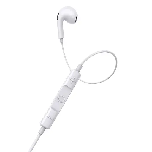 Навушники Baseus Encok Type-C lateral in-ear Wired Earphone C17 White - фото 3