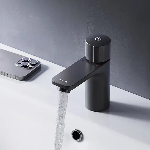 Змішувач для умивальника Am.Pm X-Joy TouchReel black F85A02522 Чорний матовий - фото 3