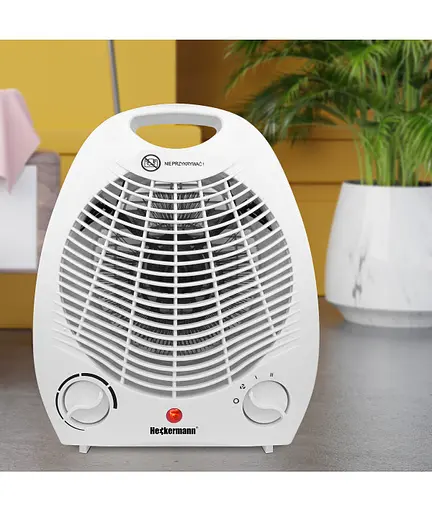 Тепловентилятор обігрівач 2 в 1 Heckermann 2000 Вт - фото 4