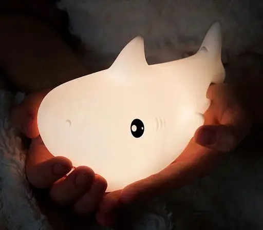Детский силиконовый ночник Акула Shark LJC-153 аккумуляторный светильник игрушка для сна - фото 6