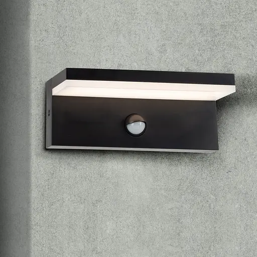 Вуличний світильник із датчиком руху Goldlux 324054 Tesa Led 1x10W 4000K 1100Lm IP54 BK - фото 2