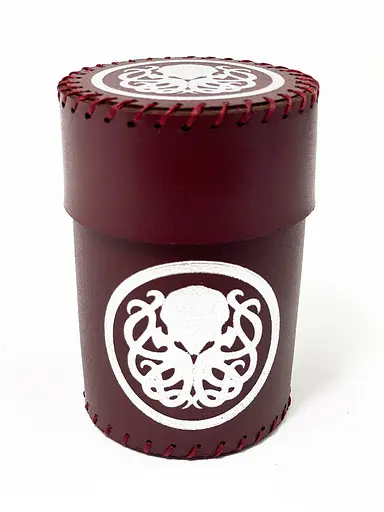 Настільна гра Планета Ігор Чаша для кубиків Ктулху (бургунді) (Dice cup Cthulhu burgundy) (pi-dc003)