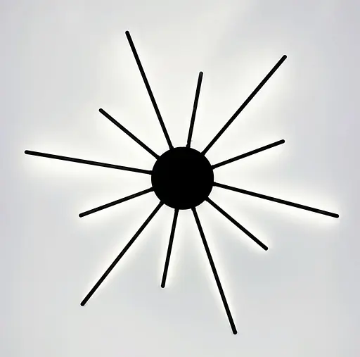 Настойчивый светодиодный светильник в черном каркасе в стиле Modern Line F Арт. WJ7214/12 - фото 8