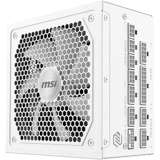Блок питания MSI MAG 1000W PCIE5 80+ Gold (MAG A1000GL PCIE5 WHITE) - фото 4