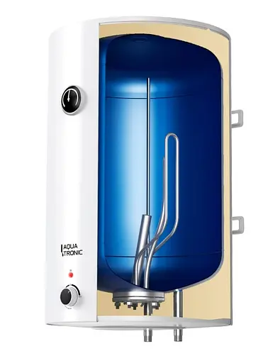 Водонагрівач електричний Aquatronic, 1500 Вт, мокрий ТЕН, 80 л універсальний, циліндричний, білий (Round W804615 B4) - фото 4